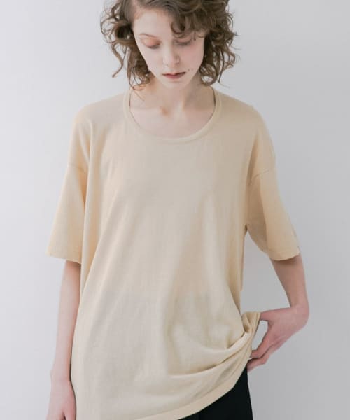 circle knit tee