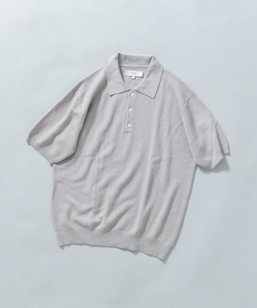 『WEB限定』変形カノコ半袖ニットポロ