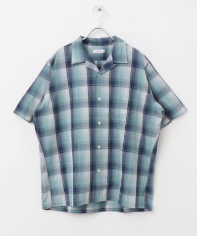 nanamica　Open Collar Pique Short-Sleeve Shirts