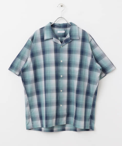 nanamica　Open Collar Pique Short-Sleeve Shirts