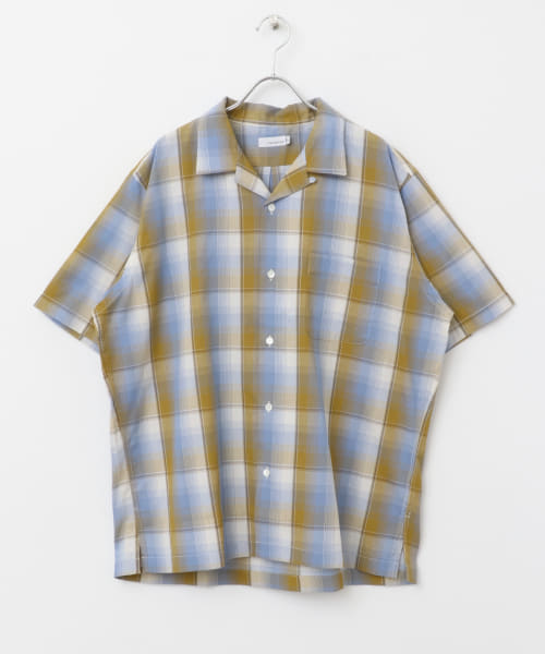 nanamica　Open Collar Pique Short-Sleeve Shirts