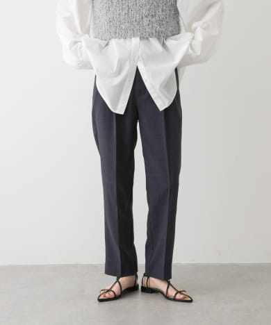 『UR TECH DRYLUXE』リネンライクテーパードパンツ