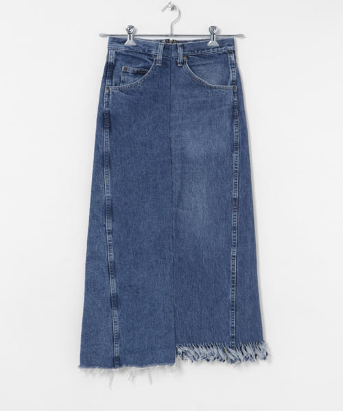 77circa　make long denim skirt