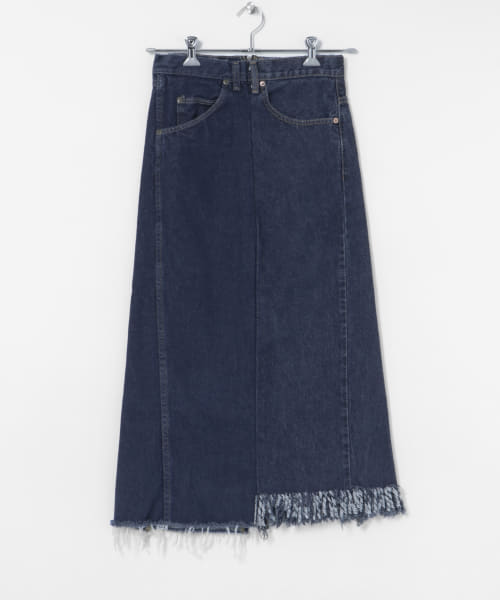 77circa　make long denim skirt