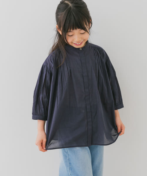 『親子リンク』コットンボイルギャザーブラウス(KIDS)