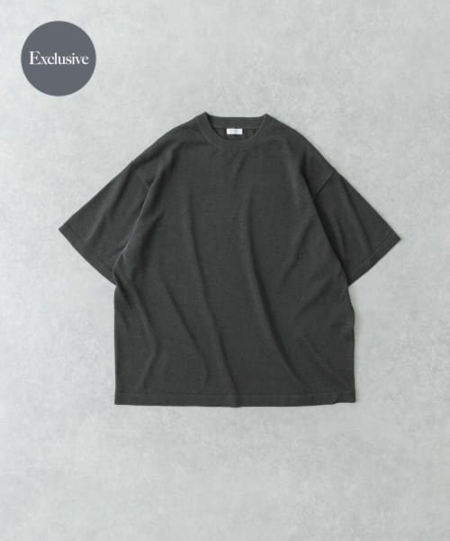 『別注』crepuscule×UR　Washi Knit Short-Sleeve T-shirts