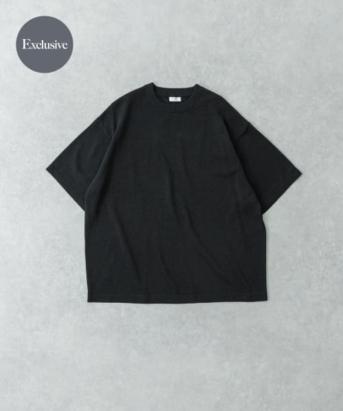『別注』crepuscule×UR　Washi Knit Short-Sleeve T-shirts