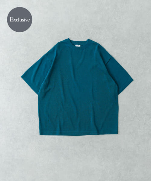 『別注』crepuscule×UR　Washi Knit Short-Sleeve T-shirts