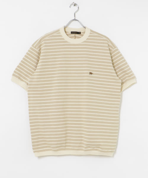 Scye　Cotton Striped T-shirts