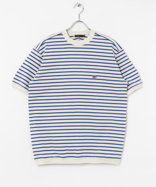 Scye　Cotton Striped T-shirts