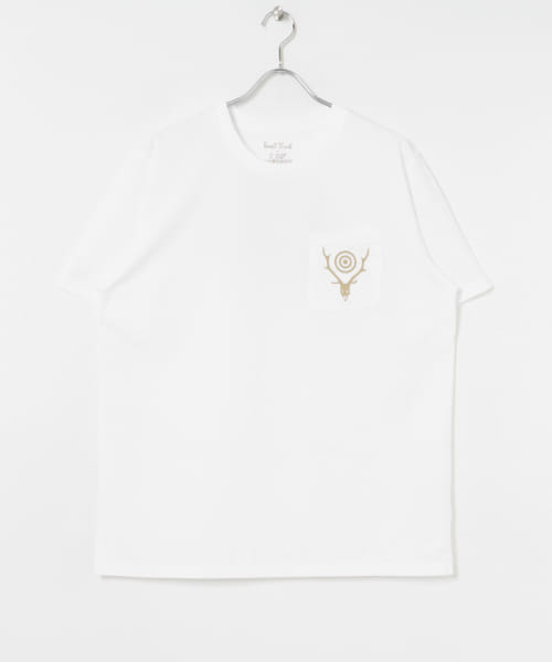 South2 West8　S/S Round Pocket Tee