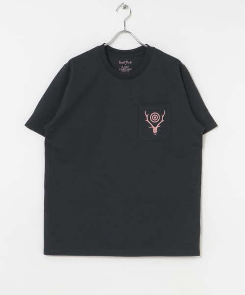 South2 West8　S/S Round Pocket Tee