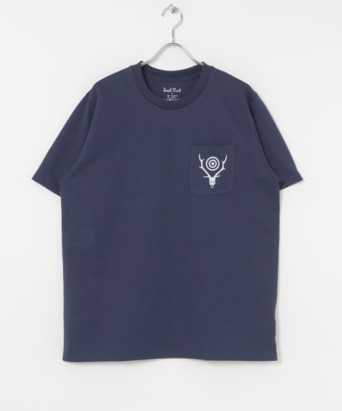 South2 West8　S/S Round Pocket Tee