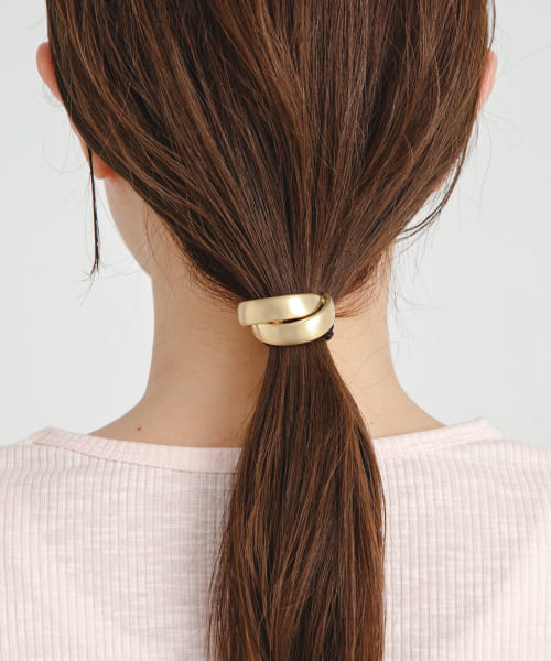 メタルモチーフヘアゴム