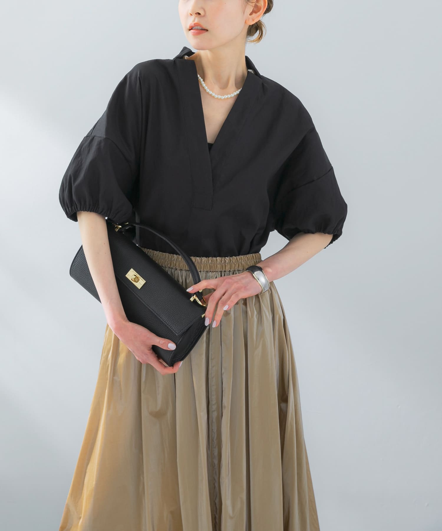 PROTAGONISTA Gather Sleeve Skipper[RWA5-PNT-SH-06]｜URBAN