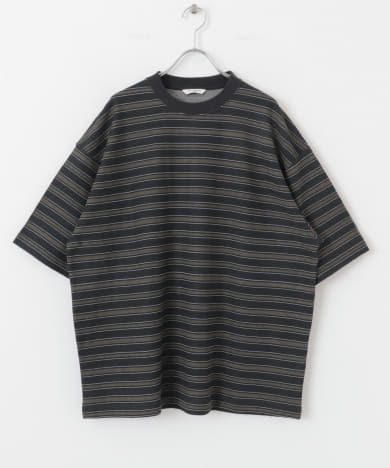 プリントボーダーショートスリーブTシャツ