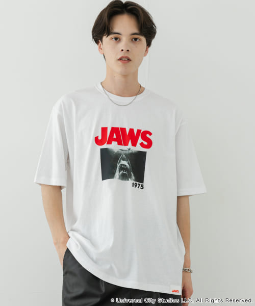 『別注』SENSE OF PLACE×JAWS　プリントT-SHIRTS/B
