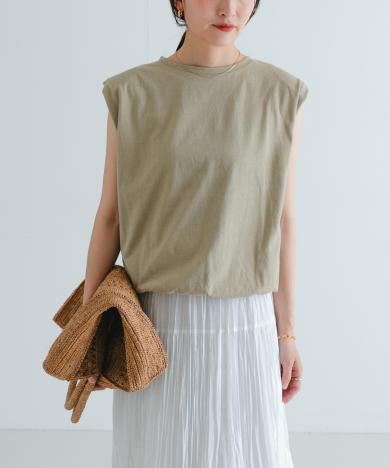 ショルダーパッドカットソー