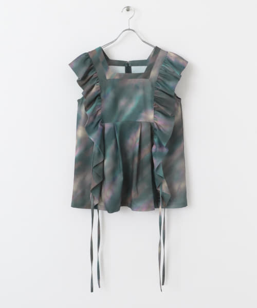 cwtch　PRINT FRILLS TUNIC