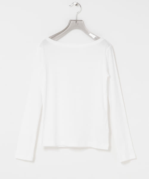 onit　COTTON BOAT NECK LONG-SLEEVE T-SHIRTS