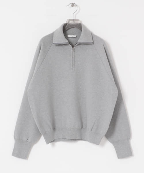 ATON　50/3OG SMOOTH HALF ZIP SW