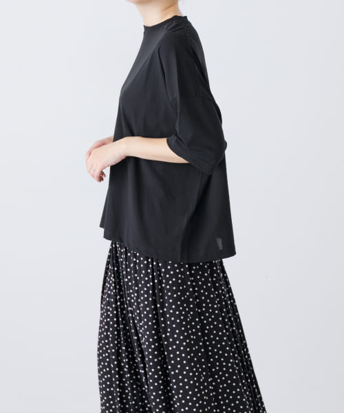 ハイツイストコットン半袖Tシャツ