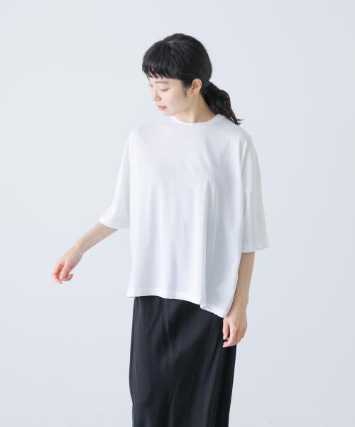 ハイツイストコットン半袖Tシャツ