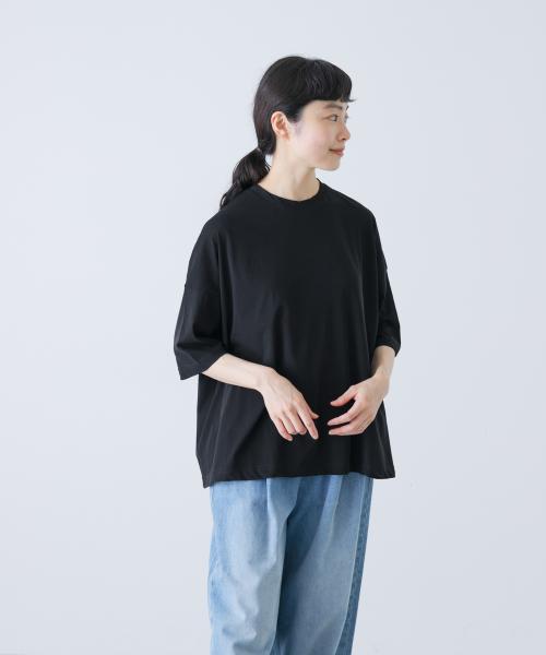 ハイツイストコットン半袖Tシャツ