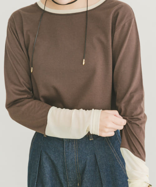 ソデチュールロングスリーブカットソー