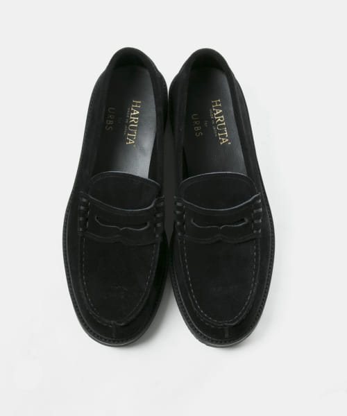 Penny Loafer U805P-S-BSM93: Black Suede Penny Loafer U805P-S-BSM93: Black Suede