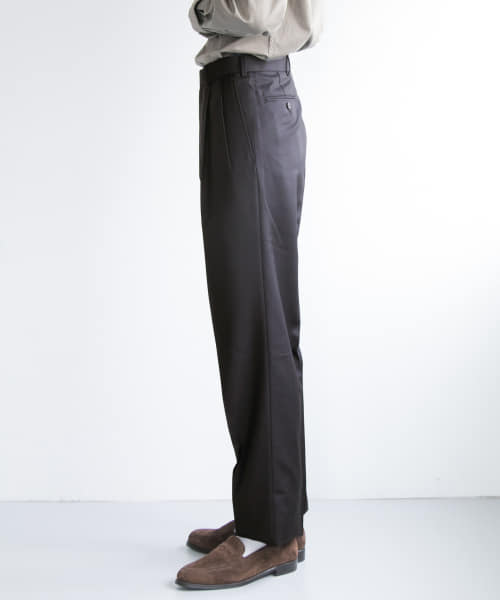 Madison Fit Pleat-Front Wool Trousers 56700-UM96: Navy Madison Fit Pleat-Front Wool Trousers 56700-UM96: Navy