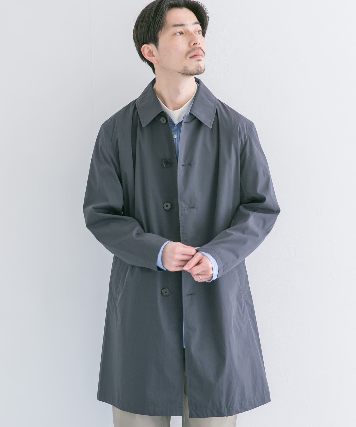 贅沢品 URBAN RESEARCH DOORS ステンカラーコート トレンチコート