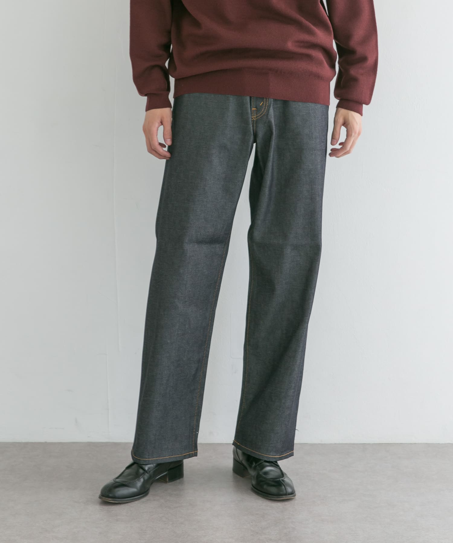『ユニセックス』スーピマ DENIM パンツワイド #BOB by SHIOTA 
