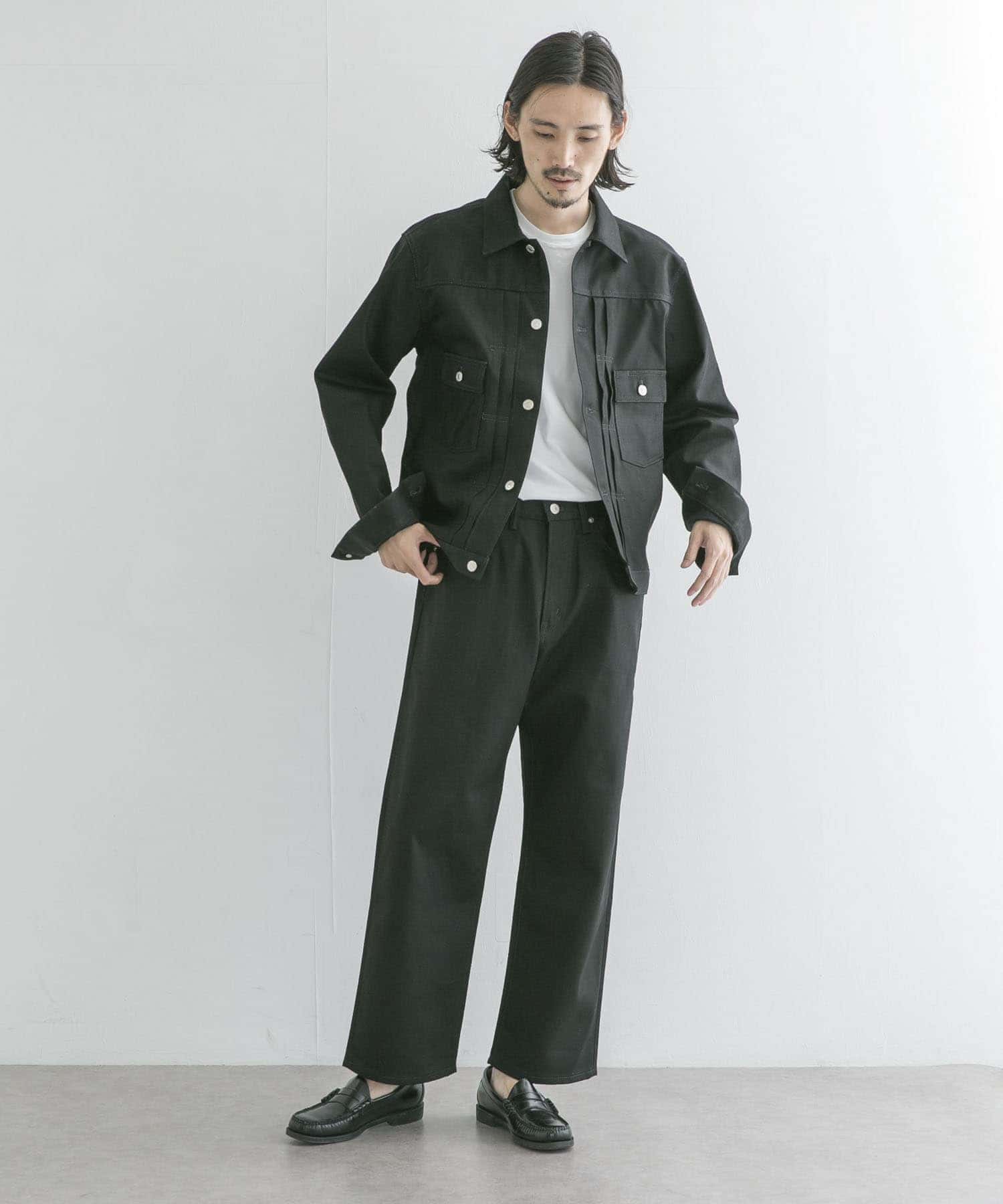 ユニセックス』スーピマ DENIM パンツワイド #BOB by SHIOTA[UR16 