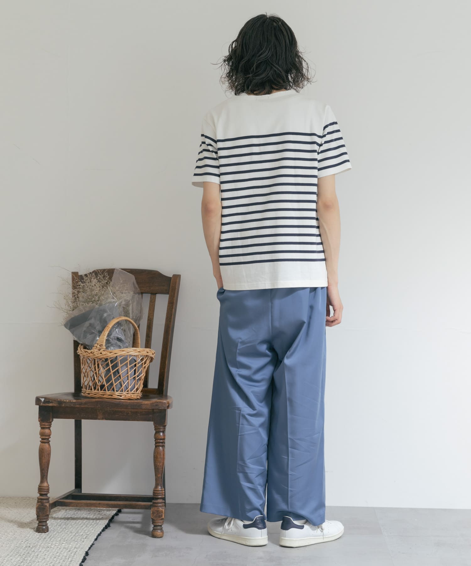 別注』MIDIUMISOLID×TGM Center press wide pants[MDUM6039-TGM25