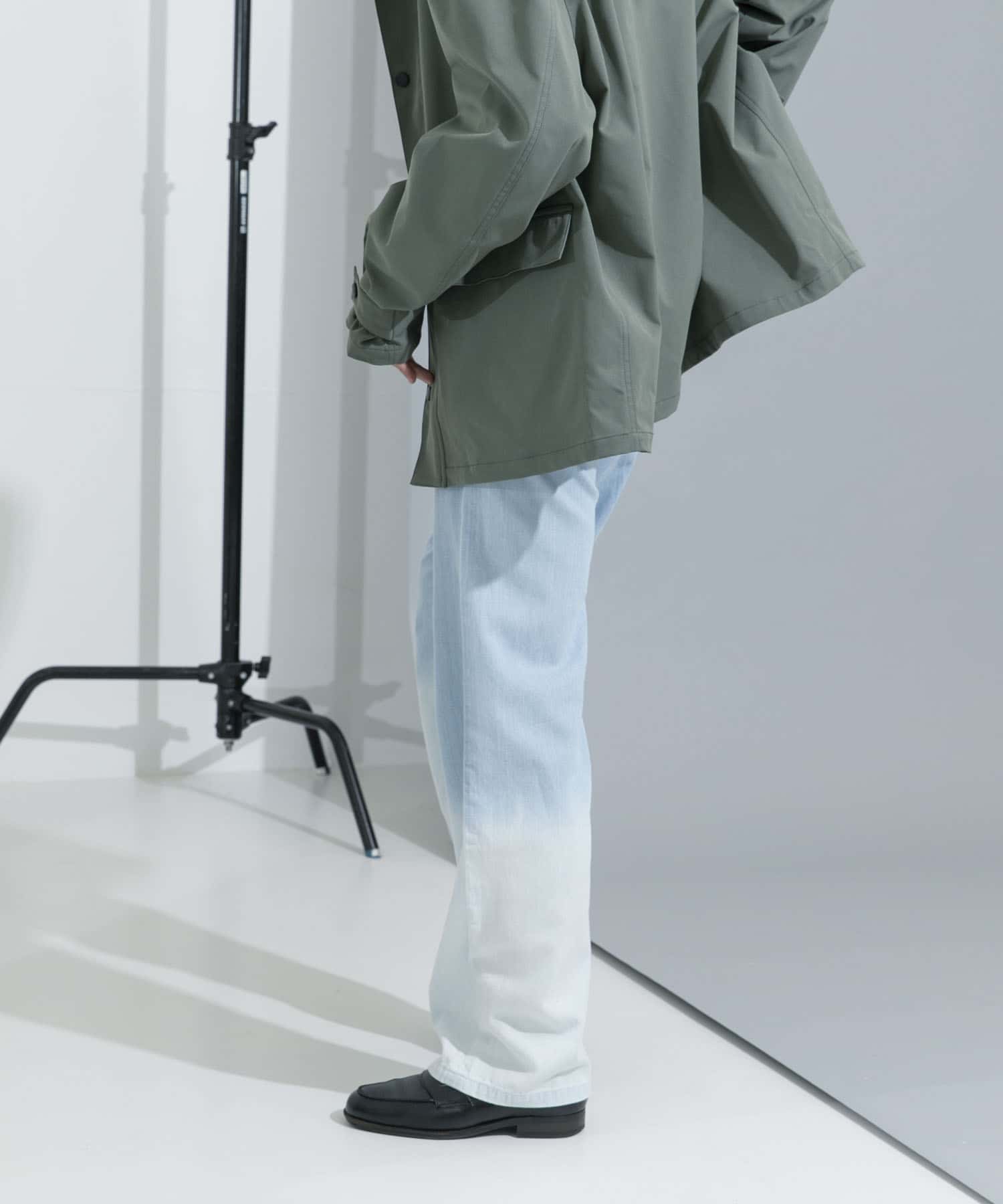 別注』MIDIUMISOLID×TGM Bleach boy friend denim[MDUM6053-TGM25 