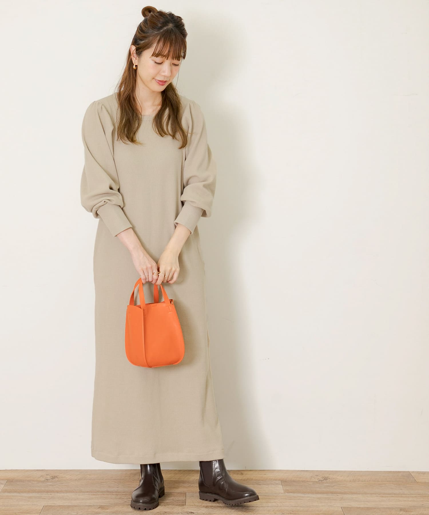 パフスリーブワッフルカットワンピース[LA26-26R401]｜URBAN RESEARCH公式ファッション通販