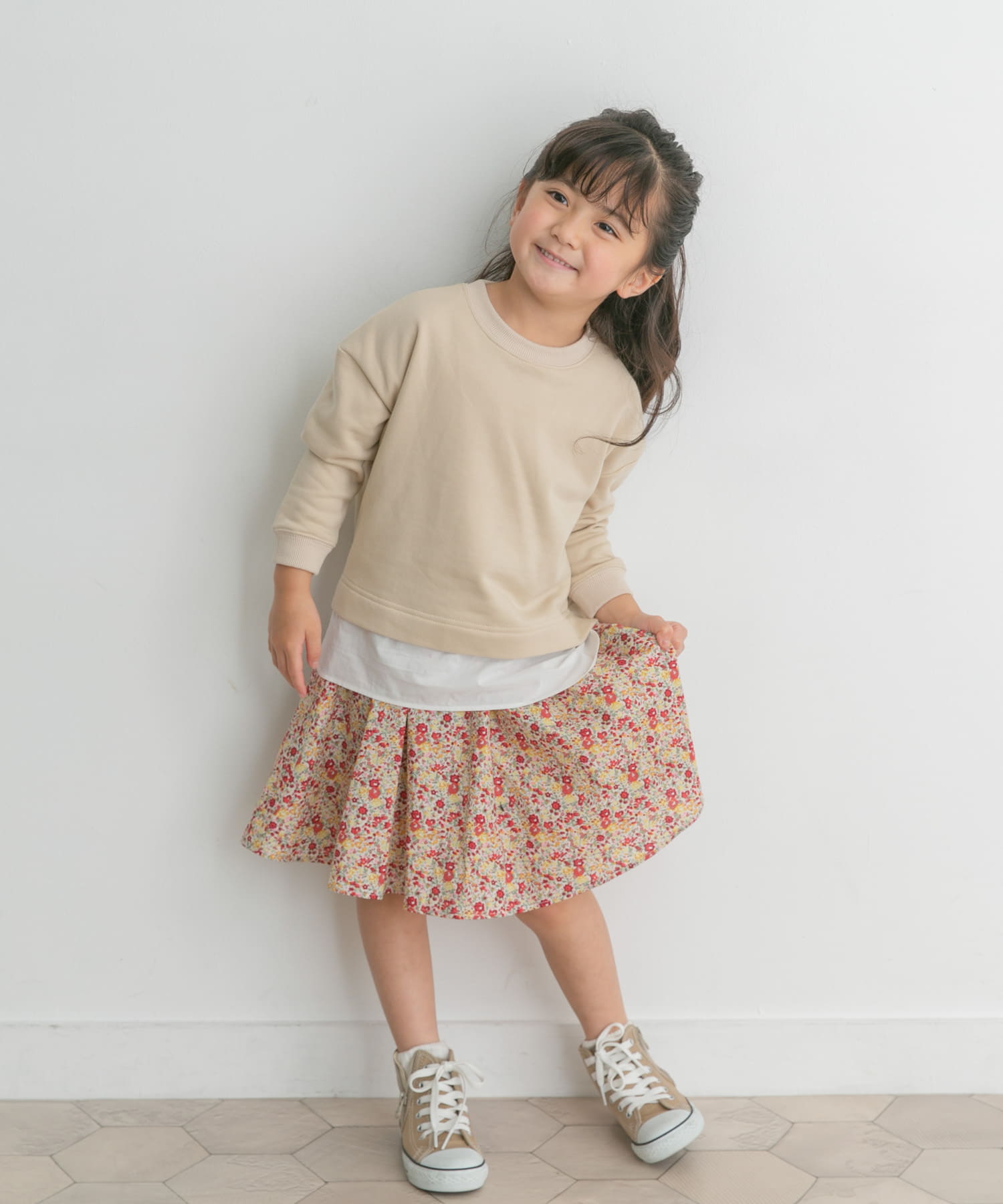 花柄インナーパンツ付スカート(KIDS)[DR34-35B210]｜URBAN RESEARCH
