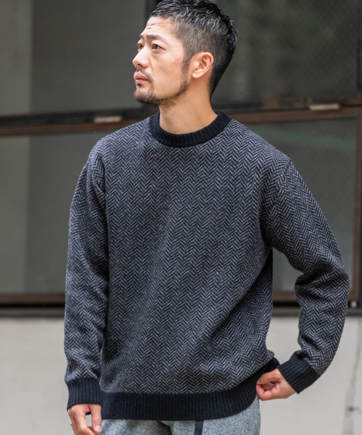 XLサイズあり』ヘリンボーン柄ニット[RA27-12M104]｜URBAN RESEARCH