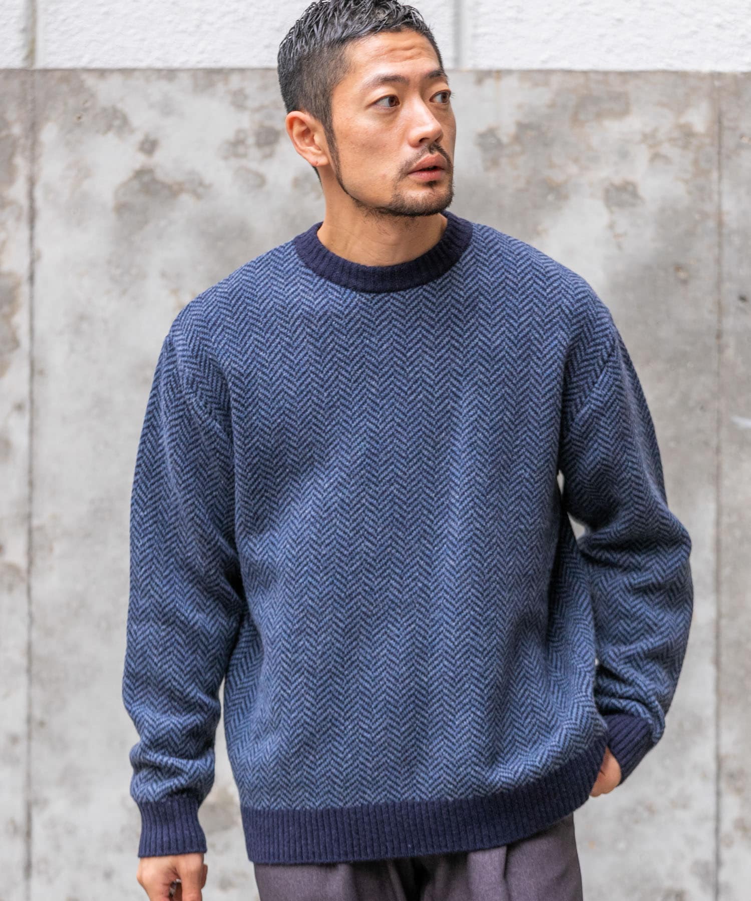 XLサイズあり』ヘリンボーン柄ニット[RA27-12M104]｜URBAN RESEARCH