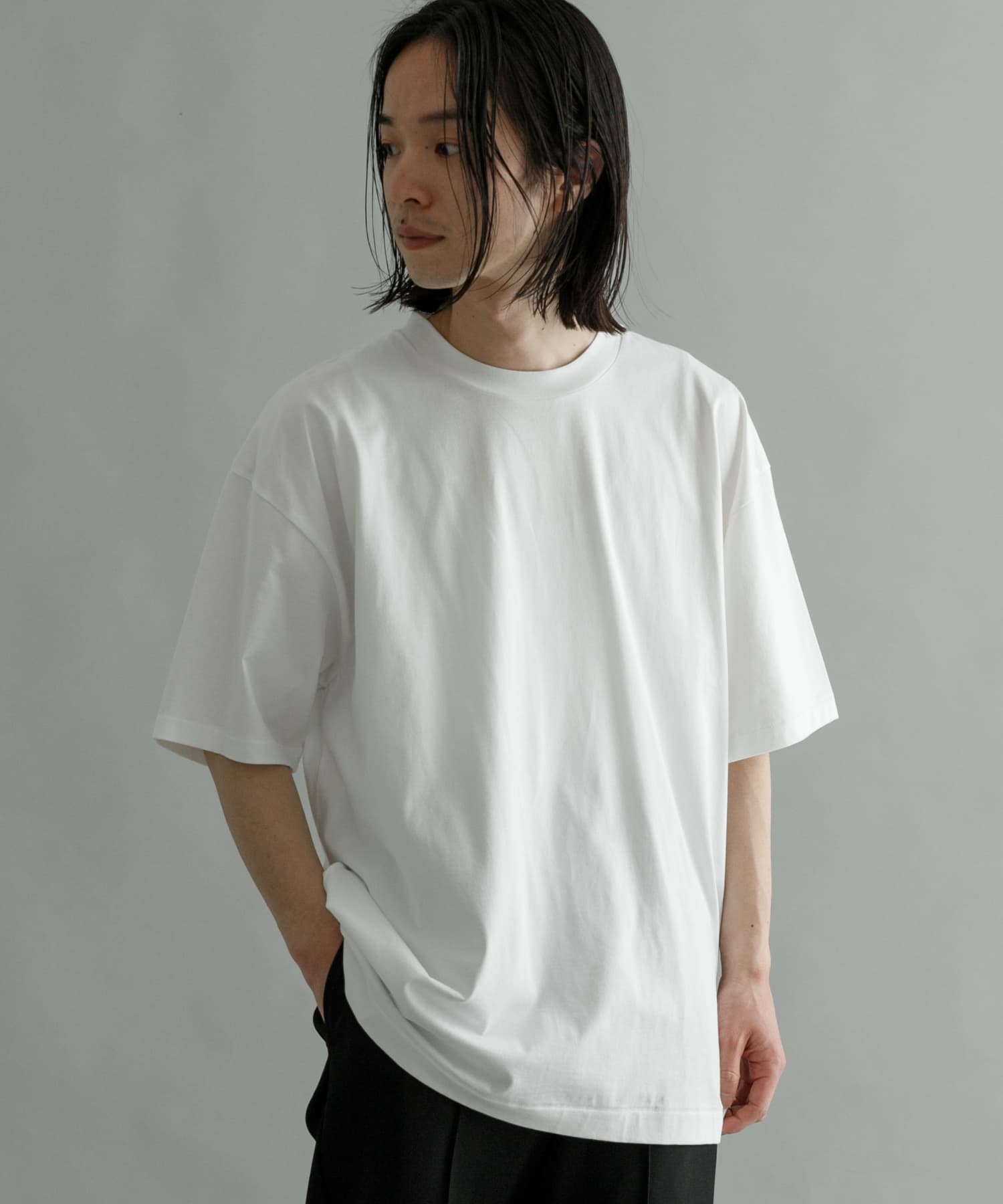 Graphpaper×ATON PRINT OVERSIZED T-SHIRT