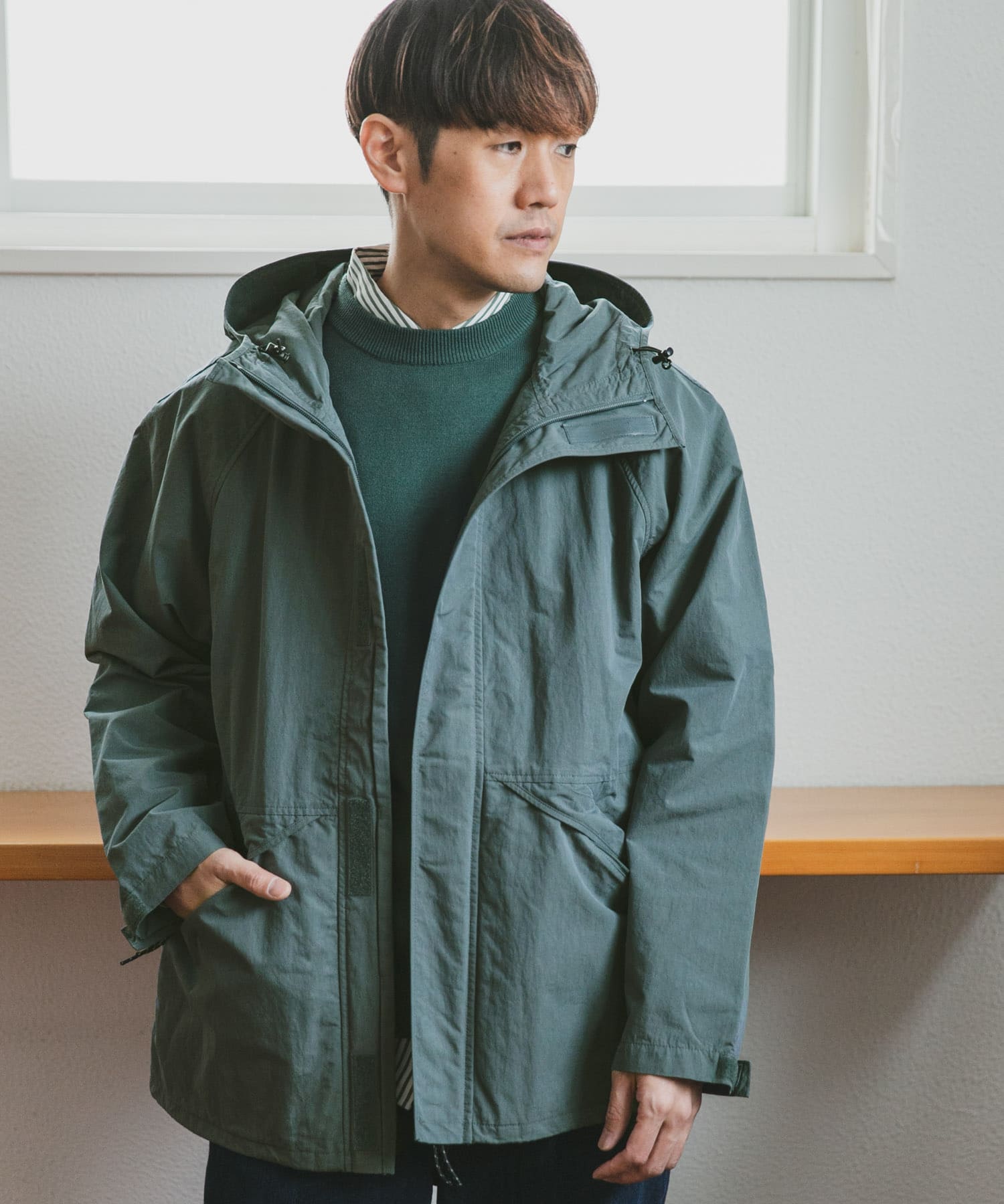 20AW 定価20268円 BENETTON マルチカラーマウンテンパーカー - 通販