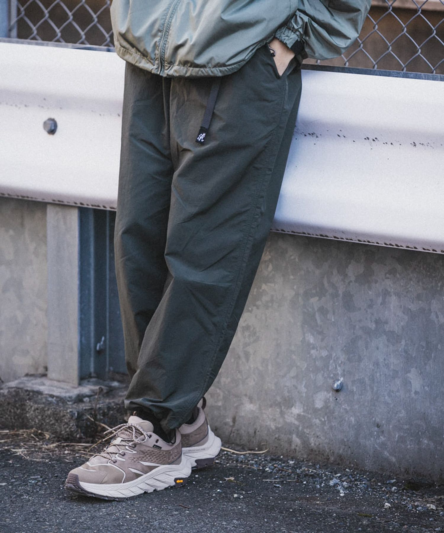 LOWERCASE / GRAMICCI NYLON TRACK PANTS-