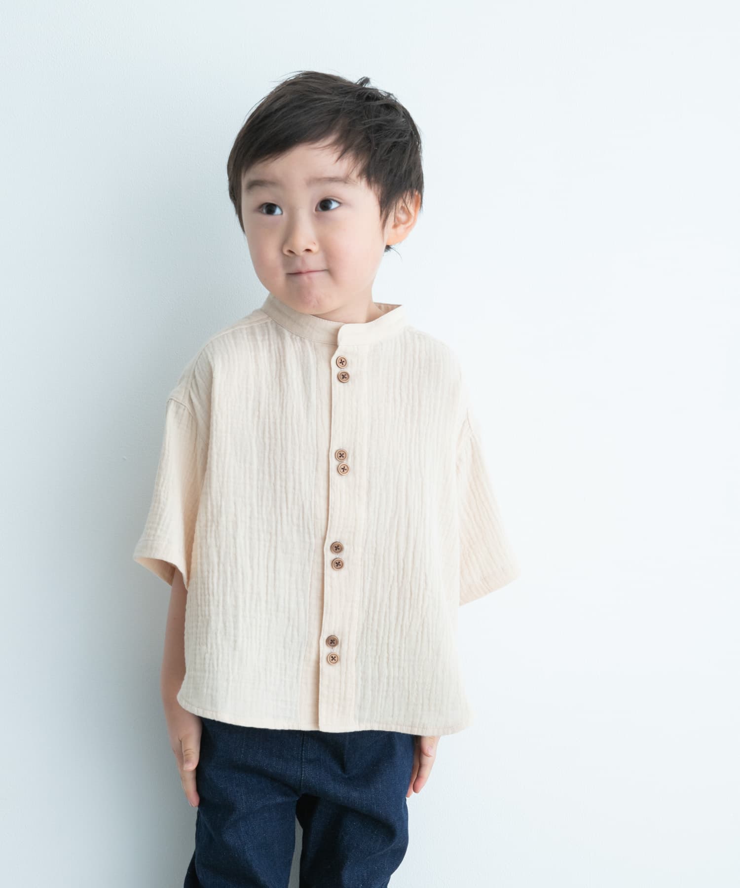 Wガーゼバンドカラーシャツ(KIDS)[DR35-33B149]｜URBAN RESEARCH公式
