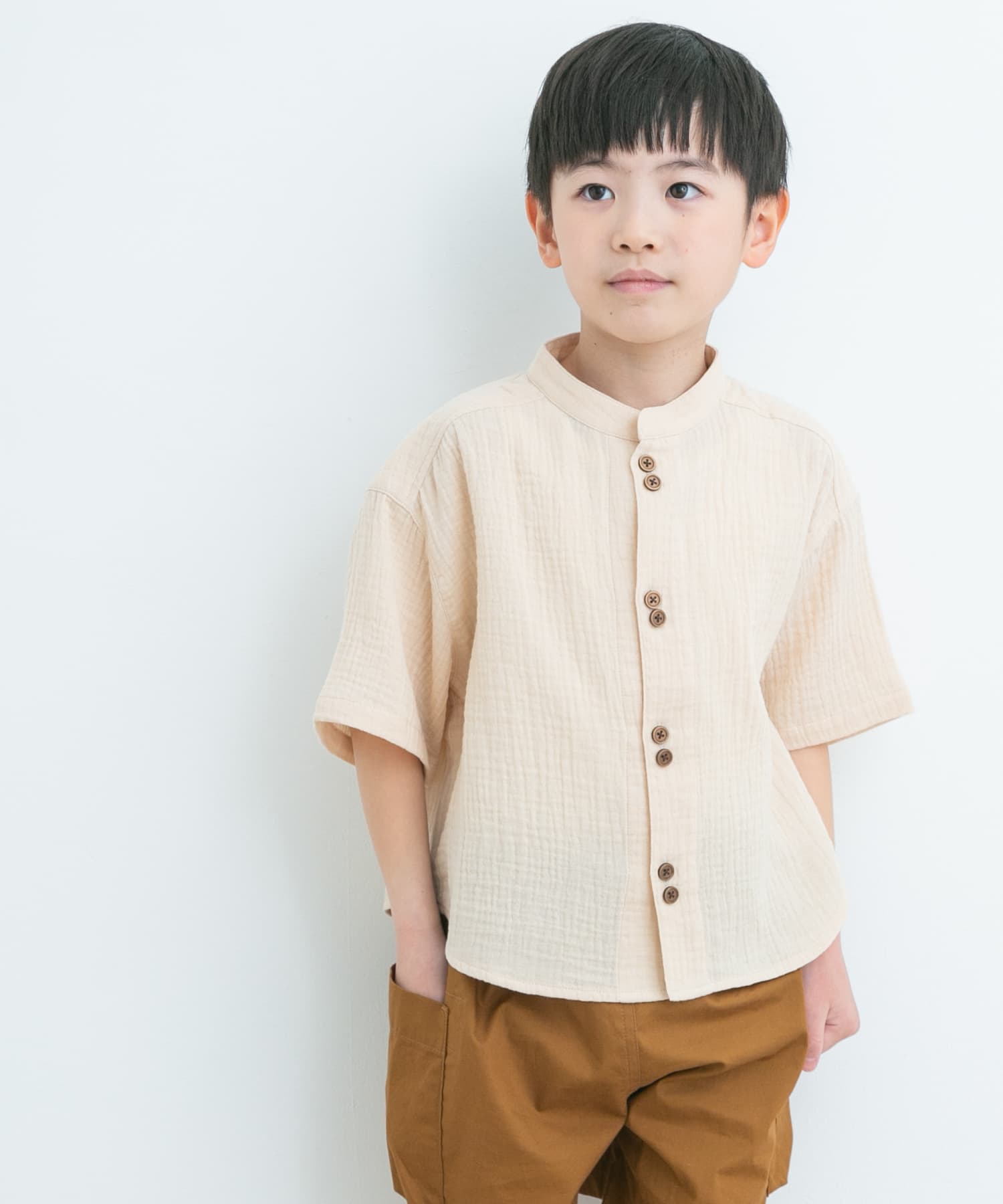 Wガーゼバンドカラーシャツ(KIDS)[DR35-33B149]｜URBAN RESEARCH公式