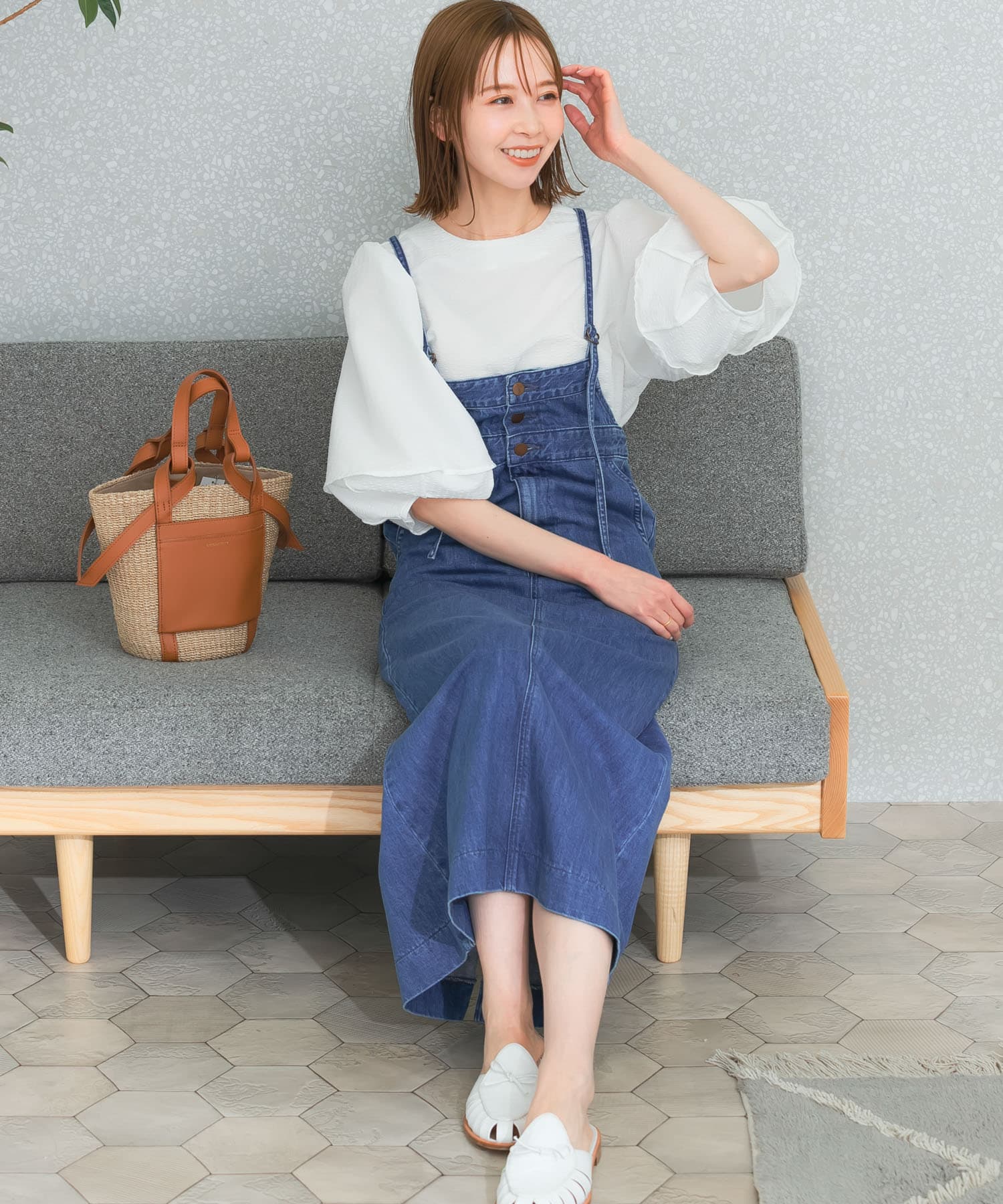 別注』Wrangler×ROSSO SALOPETTE SKIRT[WS8187-RL34]｜URBAN RESEARCH