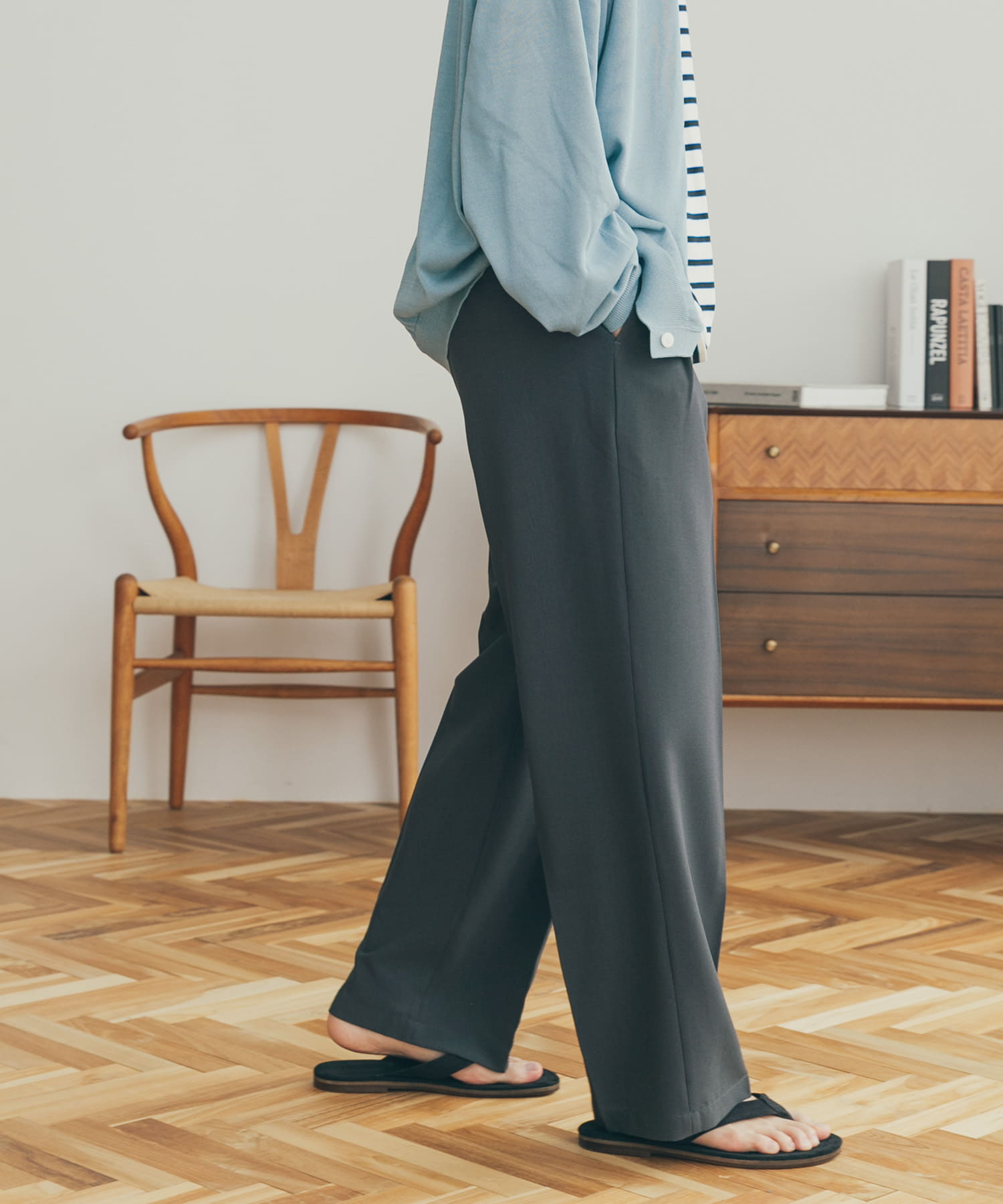 セットアップ対応』『速乾』FORK&SPOON Tec Linen パンツ[DF35