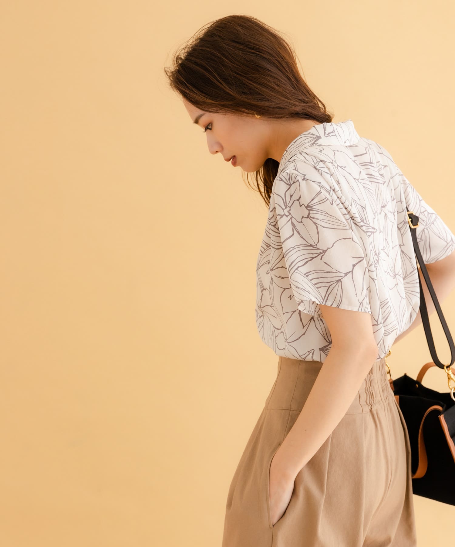 iNtimite Crepe de chine Print Shirts[62320102-ML35n]｜URBAN