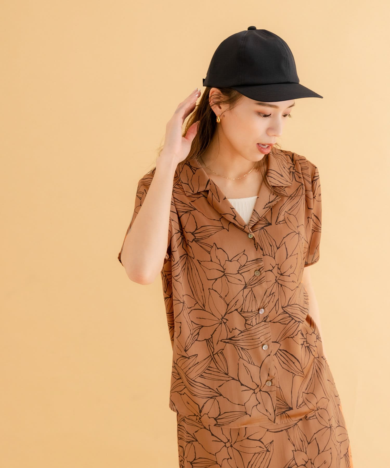 iNtimite Crepe de chine Print Shirts[62320102-ML35n]｜URBAN