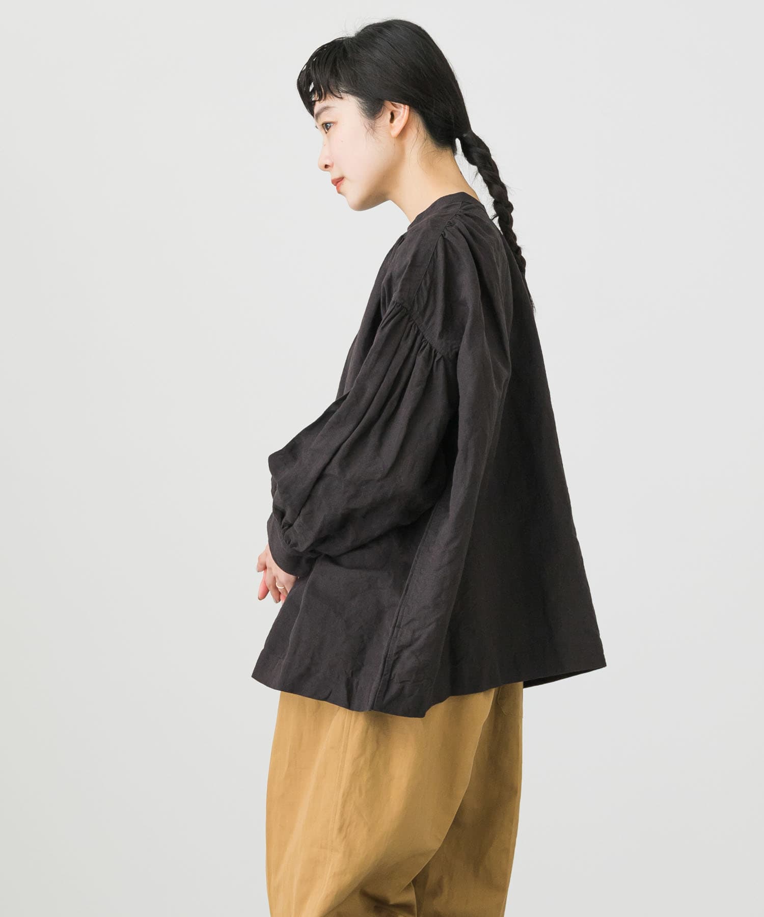 コットンリネンギャザーブラウス[GA35-23M013]｜URBAN RESEARCH公式